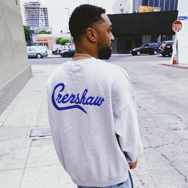 

19fw fear of god essentials la fleece crew neck pullover sweater printing fashion sweatshirt couple women mens designer sweater hfxhwy081, Black