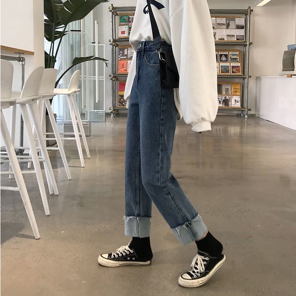 

jin yi lai glitter blue female temperament elastic waist jeans t