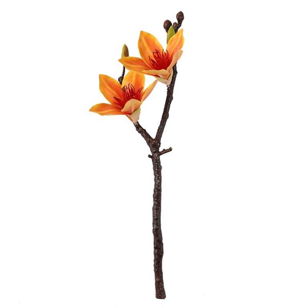 

1pc 57cm artificial flower branch 3d printing magnolia fake flower home decoration arrangement wedding party decoration