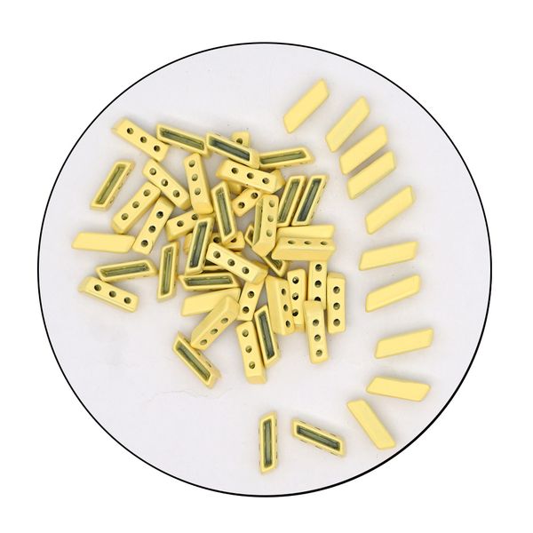 

shinus 10pcs/lot tile beads for jewelry making beads needlework material bracelet for women bohemian charm accessories jewelry, Black