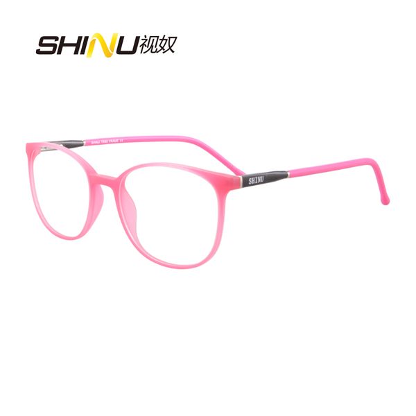 

shinu brand eyewear lightweight tr90 eyeglasses frame women men optical glasses frame clear lens spectacles oculos sh079, Black