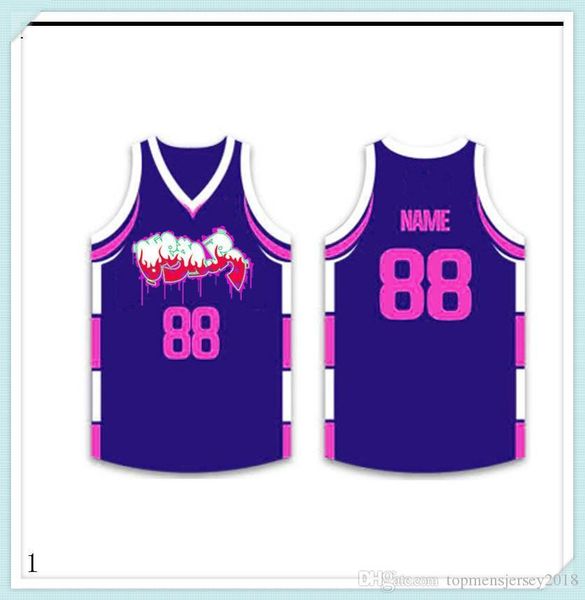 

2019 2020 basketball jerseys quick dry blue red embroidery logos wholesale men size jersey790, Black;red