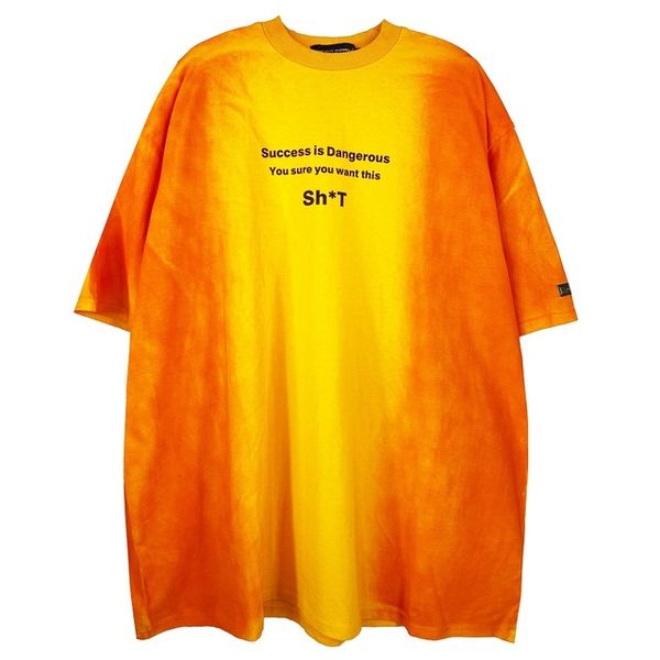 

hipster tie-dye fashion shirt sweatshirt mens hip hop short t sleeves streetwear clothes casual gradient cotton tgsmc, Black