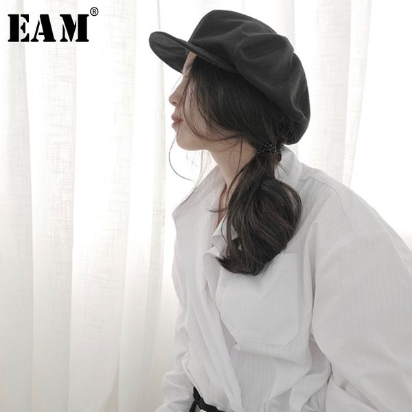

eam] women black foldable fishermen hat new round dome temperament fashion tide all-match spring autumn 2020 1t535