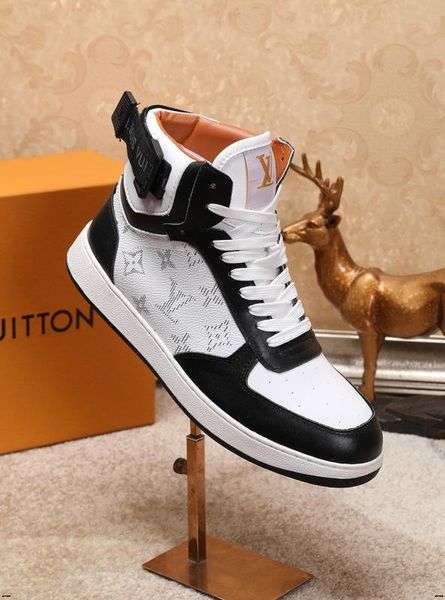 

20ss men's popular high-breathable sports shoes wear-resistant non-slip outdoor casual shoes thick men's boots zapatos hombre, Black