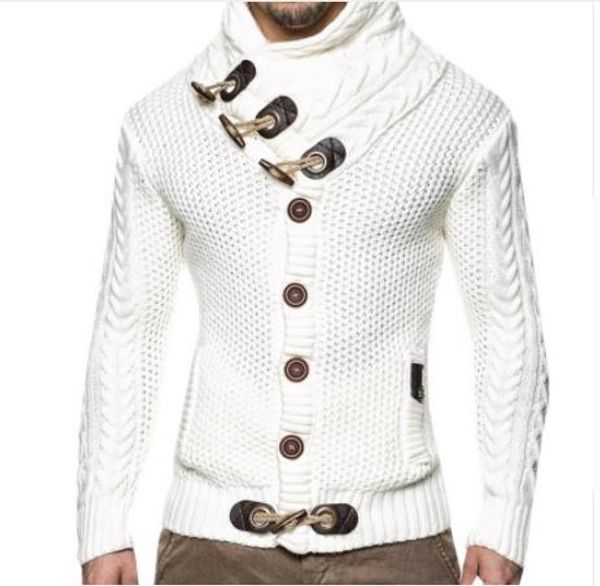 

autumn winter fashion casual cardigan sweater coat men loose fit 100 %terylene warm knitting clothes sweater coats men 4xl, White;black