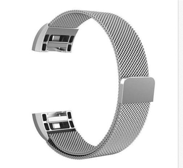 

For FitBit Charge 2 Wristband Metal Stainless Milanese Magnetic Loop Band Strap