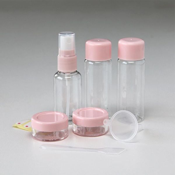 

1set mini plastic transparent small empty spray bottle for make up and skin care refillable travel use
