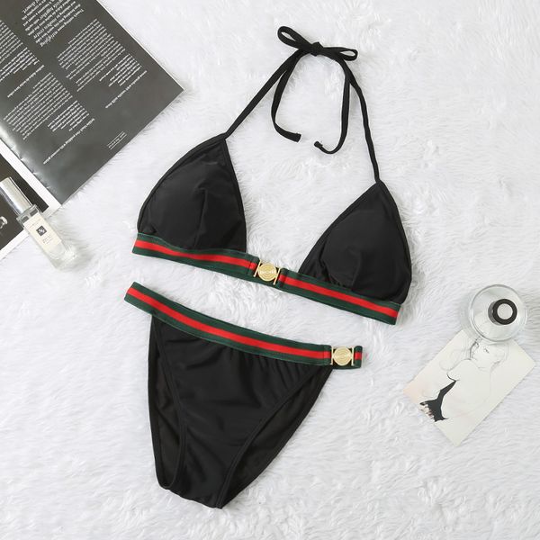 

2020 women printing bikini swimwear 191127034s5, White;black