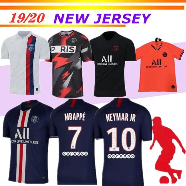 

Maillot de foot 18 19 20 p g occer jer ey 2019 2020 pari mbappe aint germain jer ey cami eta football champion hirt men