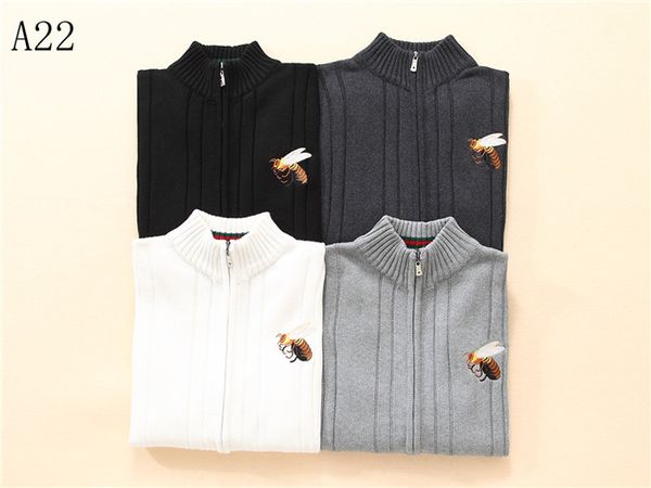 

new cardigan men's cardigan sweater zipper sweater luxury warm wool hoodie sweatshirt autumn winter casual hoodie designers, White;black