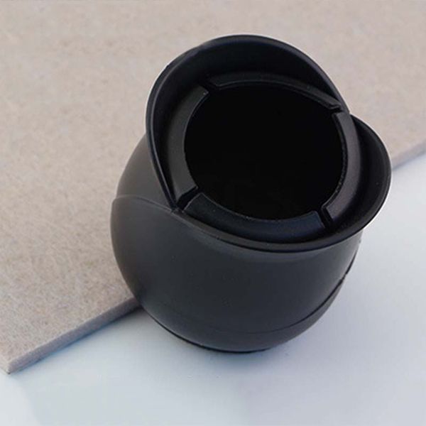 

4pcs chair cover legs floor protection pvc chair covering legs wear-resistant covering table furniture feet black