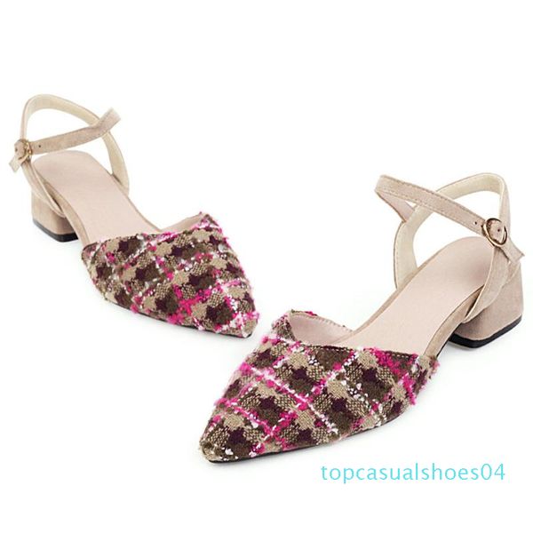 

lapolaka 2020 buckle strap mix color summer sandals women shoes chunky heels shallow comfortable shoes woman t04, Black