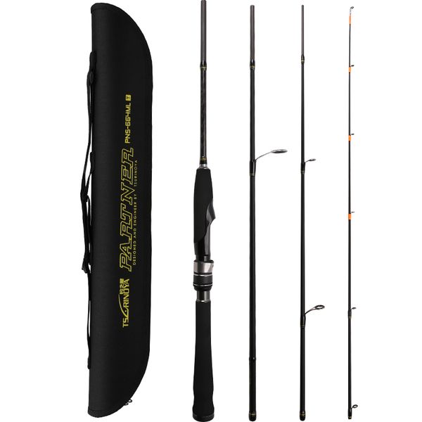 

tsurinoya partner lure fishing rod 1.98m 2.13m 4 sections casting spinning rod ml m power trout lure carbon fishing pole