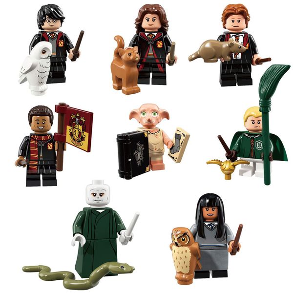 

Harry potter hermione granger ron wea ley lord voldemort dean thoma dobby draco malfoy cho chang mini toy action figure building block