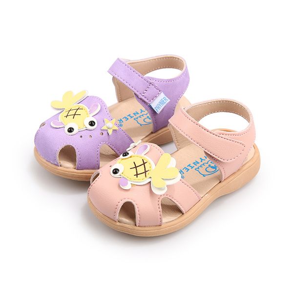 

baby princess shoes baby toddler shoes closed-toe summer sandals, Black;red