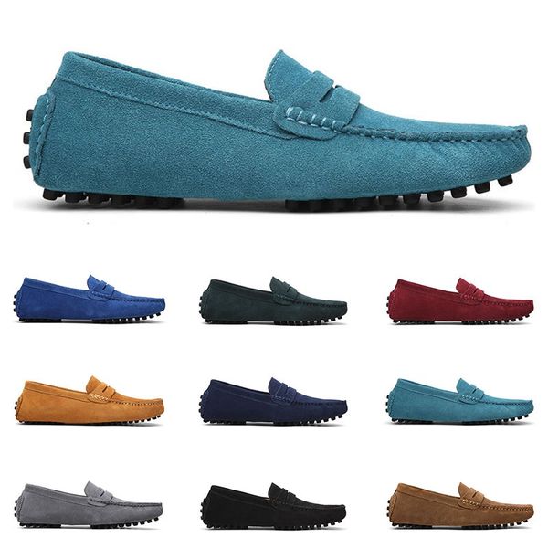 

2020 large size 38-49 new men's leather men's shoes overshoes british casual shoes espadrilles orty five, Black