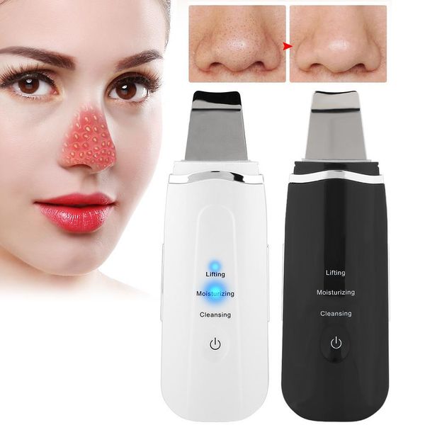

ultrasonic vibration skin scrubber electric deep cleansing spatula blackhead grease removal