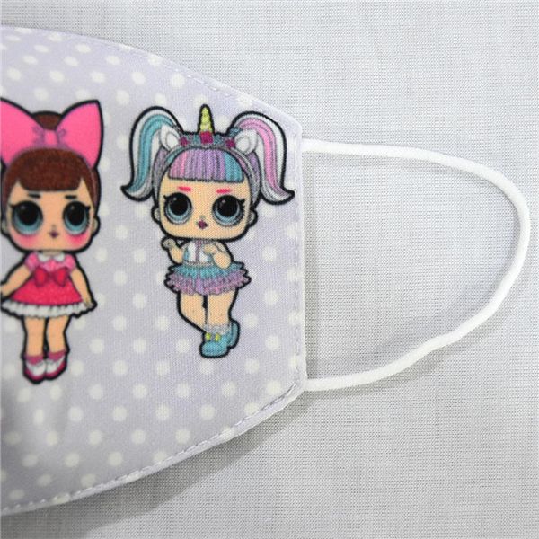 

cartoon 3d face mask for kids mouth pm2.5 anti-dust mouth mask respirator dustproof anti-bacterial washable reusable sponge face masks