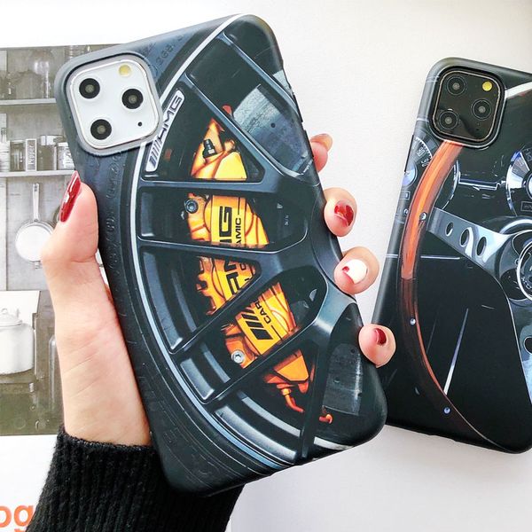 

brand vehicle wheel pattern soft tpu case for iphone 11 pro x xr xs max 2020 phone cover
