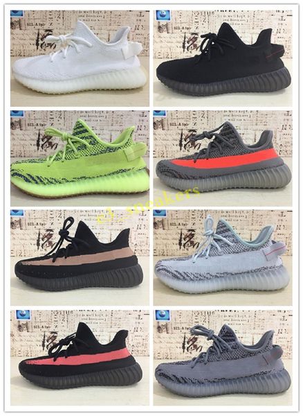 

2018 35 v2 blue tint yellow semi frozen cream white zebra bred black red beluga 2.0 kanye west casual shoes wd04