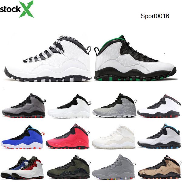 

10s seattle mens jordon basketball shoes woodland camo chicago orlando im back desert camo designer sports sneaker, Black