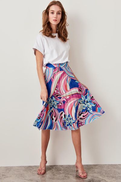 

trendyol piliseli skirts twoss19so0013, Black