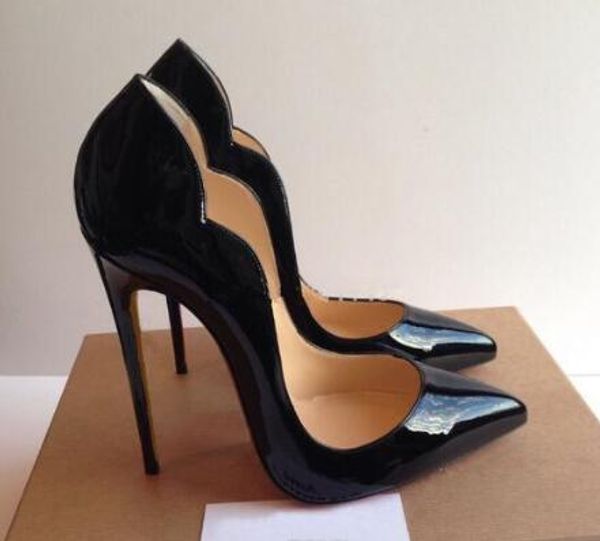 

2019 fashion women pumps womens shoes brand high heels stilettos pumps shoes for women party wedding shoes big size 35-42, Black