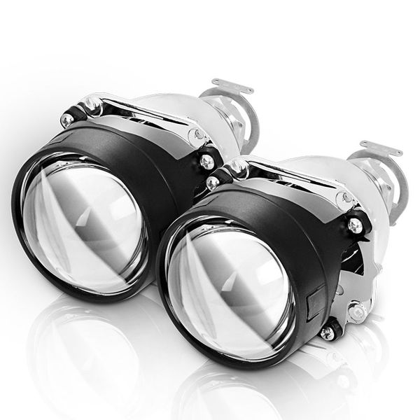 

2.5 inch bi-xenon mini projector len fit h4 h7 socket car headlight use h1 hid bulb for diy retrofit replacement auto headlamp
