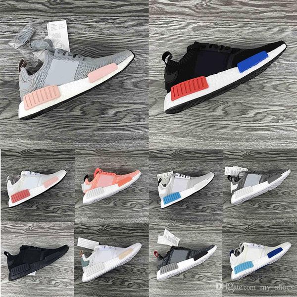 

2019 nmd r1 oreo runner nbhd primeknit og triple black camo running shoes mens womens trainers discount sports shoes sneakers 36-46, White;red