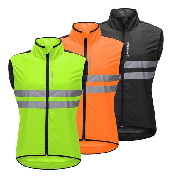 

mens cycling vests sleeveless jerseys keep dry mesh cycling vests sleeveless outdoor sports reflective vest coat for riding xxxl, Black