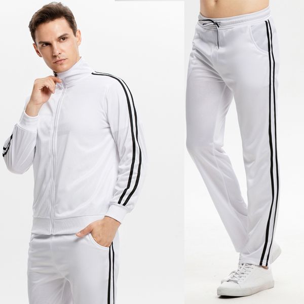 

men sets 2 pieces autumn running tracksuit men sweatshirt sports set gym clothes sport suit training suit sport wear, Gray
