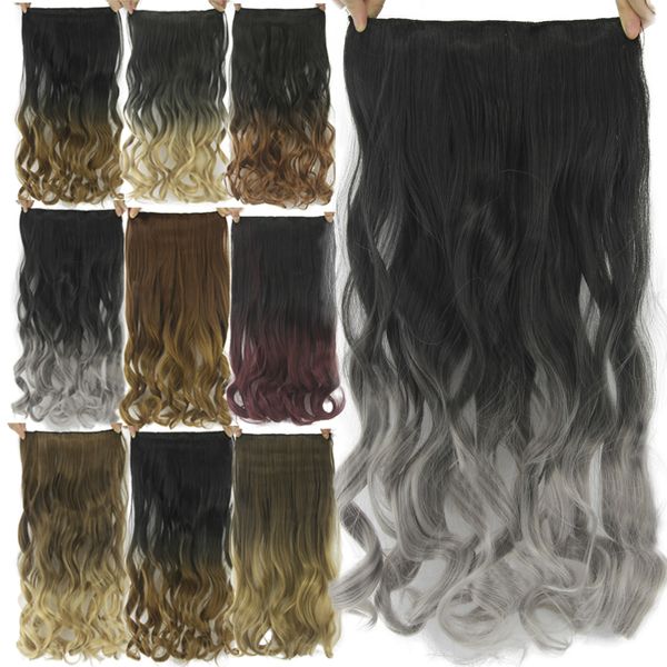 100 Real Natural Hair Invisible Wire In Synthetic Hair Extensions
