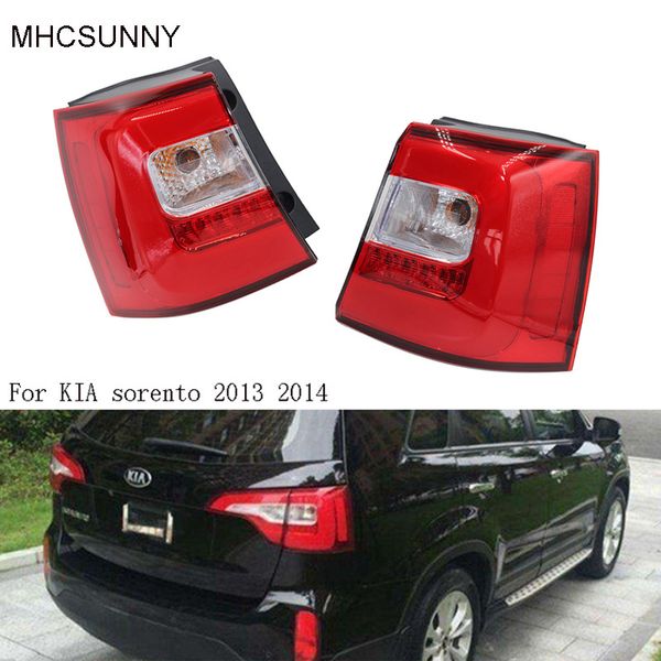 

1pcs outer side led rear tail light for kia sorento 2013 2014 tail lamp light staillamp brake