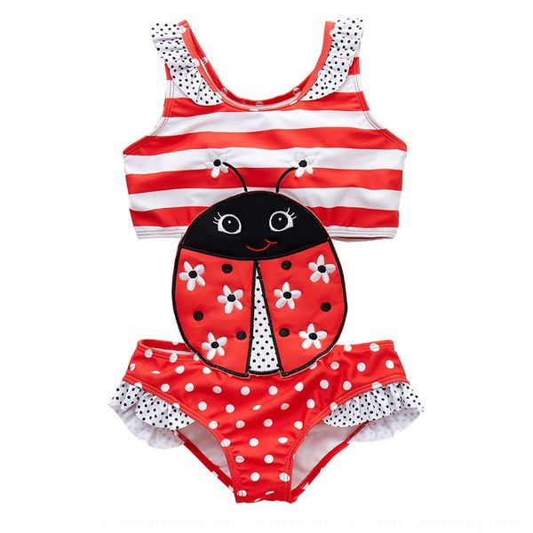 

swimwear big cartoon cute one-piece children baby girl swimwear big girl cartoon cute one-piece children swimsuit baby swimsuit, White;black