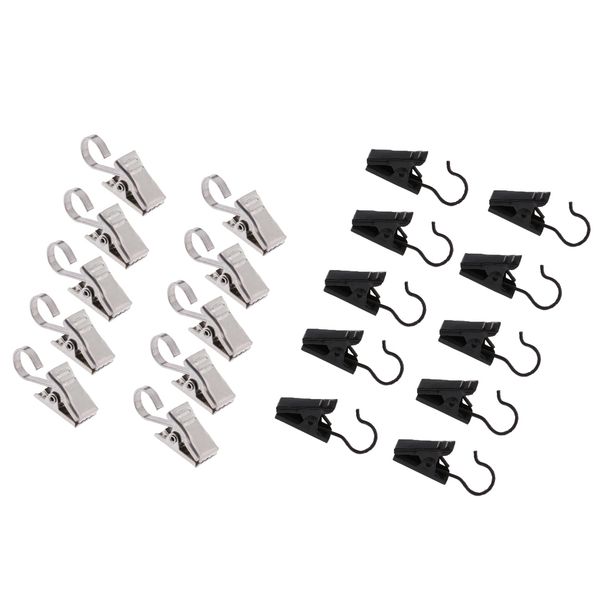 

20pcs window curtain clips door panel hook hanger laundry peg 32mm and 35mm