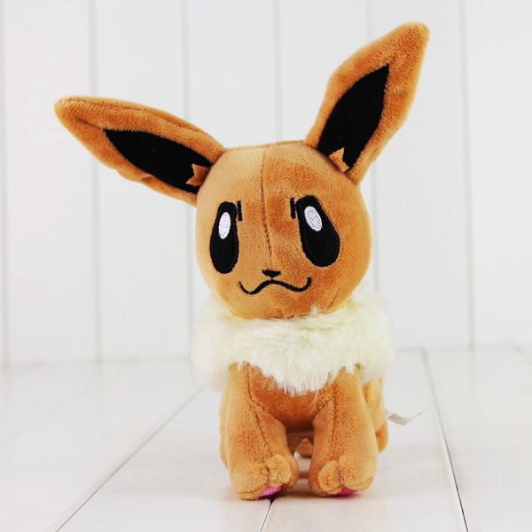 

10pcs / lot 20-сантиметрового eevee плюшевые игрушки аниме brinquedos eevee симпатичные фаршированные куклы для детей y200703