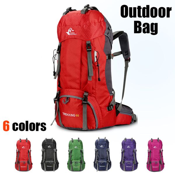 

large capacity waterproof 60l mountaineering bag outdoor sports backpack