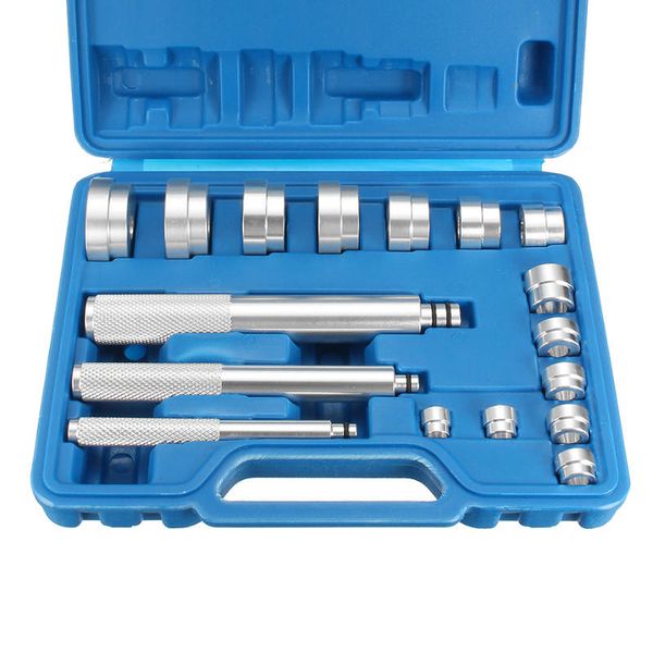 

17pcs aluminium wheel bearing race seal drivers bush removal tool kit