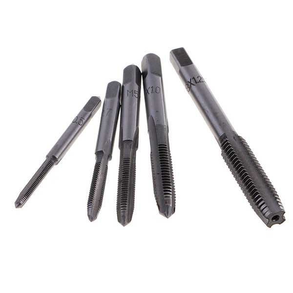 

5 шт ручной винт кран винт m4/m5/m6/m8 резьбовой инструмент метрическая вилка кран набор сверло набор кран умереть