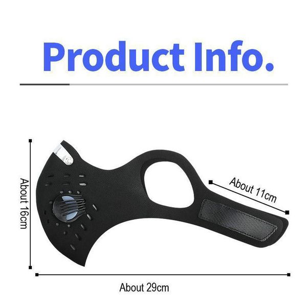 

2016 2020 useful dust cycling face masks filter half face neoprene filter bike ski motorcycle pollution masks sportswear from worldkick2, Black
