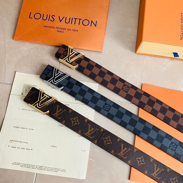 

2019 new no louis vuitton designers belts vintage belts for men leather belt men genuine leather belt with box #12, Black;brown