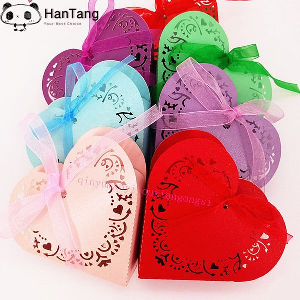 

10/50pcs love heart candy box wedding decoration wedding gifts for guests gift box birthday party decorations for candy 5z