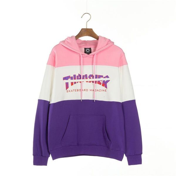 

19 aw new women hoodie trend brand mens designer hoodiesthrashers letter print sweatshirt couple private custom pullover loose cosy sweater, Black