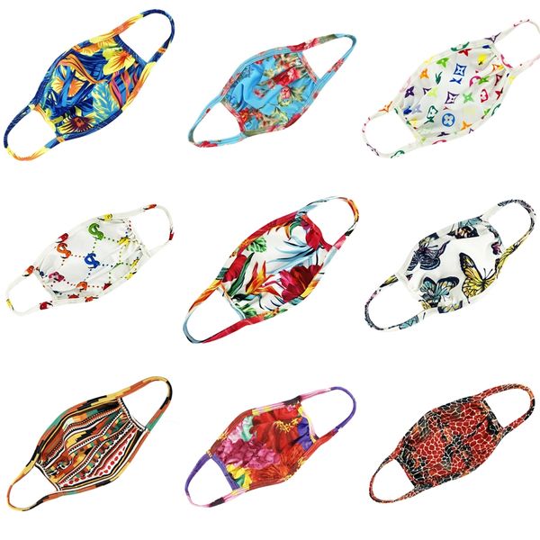 

designer printed face mask kids cotton mask 8 styles children cute cartoon face mask anti dust haze face muffle foldable mouth #974, Black