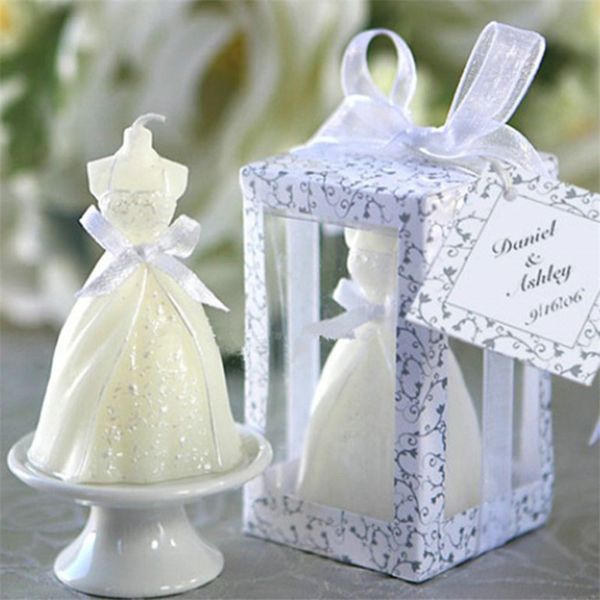 

wedding dress candle favor gifts white bride candle party favor wedding gifts for guest souvenirs birthday