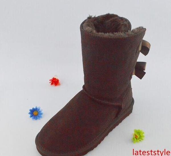 

christmas new australia classic tall winter boots real leather bailey bowknot women's bailey bow snow boots shoes boot