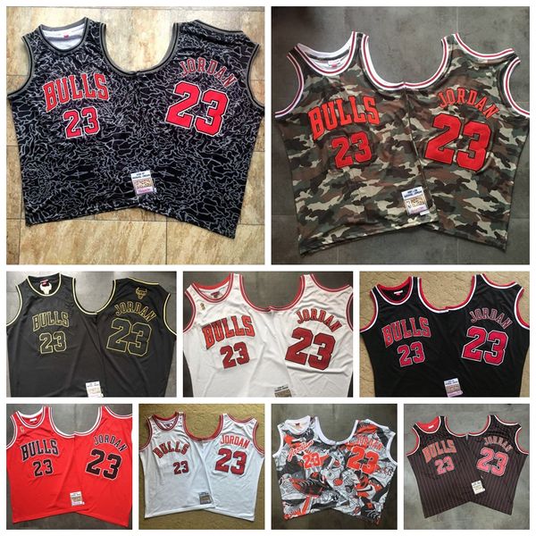 

mens mitchell 23 jd mitchell & ness 1996/97 1997/98 hardwoods chicago nba bulls classics authentic mj player jersey 2020, Black;red