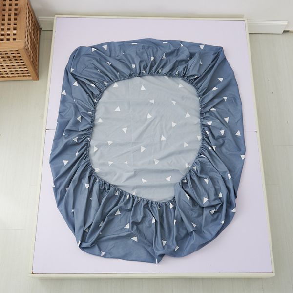 

19 colors new printing bed mattress cover pad for kids bedroom mattress protector bed fitted sheet with elastic mattress er