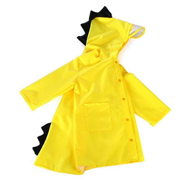 

cartoon dinosaur design kids raincoat wind proof waterproof hooded raincoat universal for boys girls rain suit anmos, Red;brown